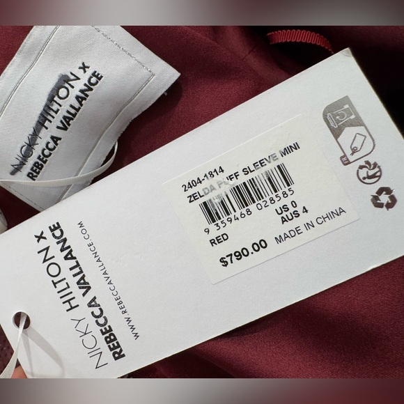 Rebecca Vallance Zelda puff-sleeve sequined mini dress burgundy - Picture 11 of 12